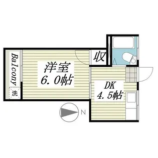 南流山ハイツ【2階】の間取り