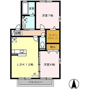 D-garden神崎 A【2階】の間取り