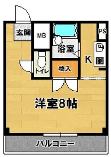 ウイング二の宮【4階】の間取り