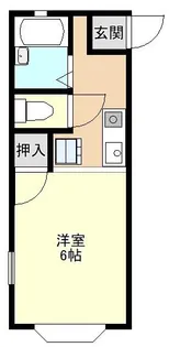 ウッドビレッジ花園【2階】の間取り