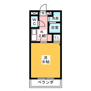 リバーサイドフラット【3階】の間取り