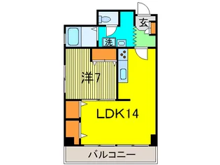 ラポ-ル宮前平【5階】の間取り