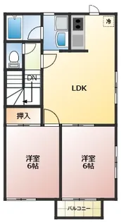 シャン・ルテ【2階】の間取り