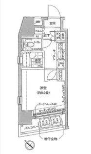 ドルチェ文京千駄木【8階】の間取り