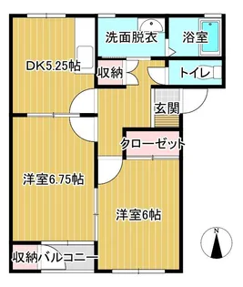 グランデ本館5番館【1階】の間取り