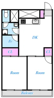 八王子ローヤルマンション【3階】の間取り