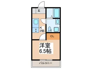 クレストコート東林間【1階】の間取り
