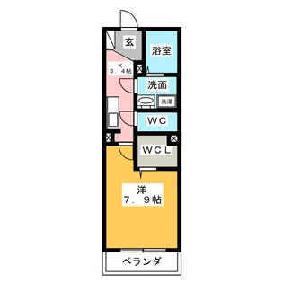 ドリーミオ南陽【1階】の間取り