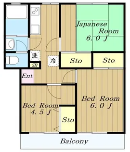 平尾住宅58号棟【4階】の間取り