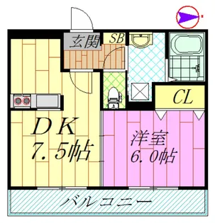 サン・ボナール【3階】の間取り