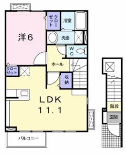 セイバリーガーデンII【2階】の間取り