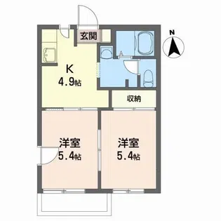 ディアス高松【2階】の間取り