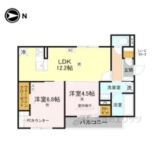 RETOLIA大和小泉【3階】の間取り