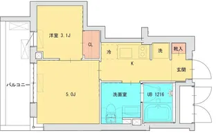 FOOTON桜新町(フートン桜新町)【3階】の間取り