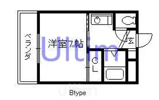 ハイム桃山【3階】の間取り