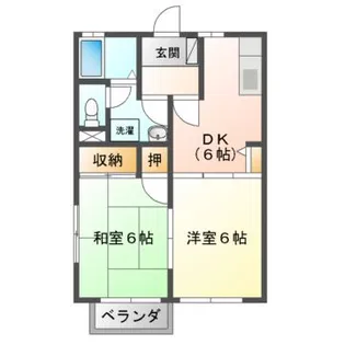サウスヒルズ【2階】の間取り