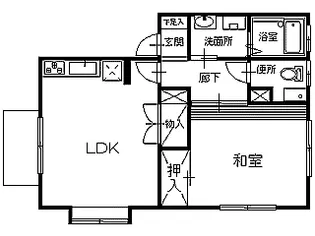 コーポYOU A【2階】の間取り