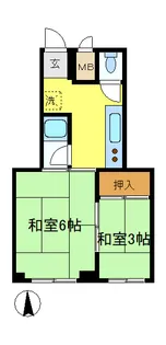 東京都新宿区山吹町【マンション】の間取り