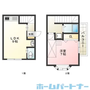 徳島県名西郡石井町石井字石井【アパート】の間取り