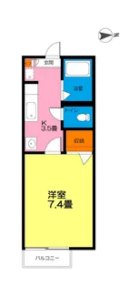 ソシアK【1階】の間取り