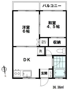東京都新宿区西落合4【アパート】の間取り