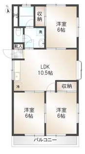 レジデンスFine1号館【2階】の間取り