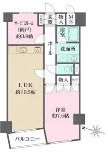 ダイヤハイツ自由が丘【2階】の間取り