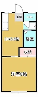 第5コーポ恵【2階】の間取り