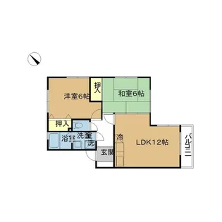 レックスコート【2階】の間取り