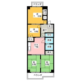 ル・アール【2階】の間取り