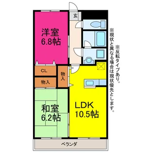 リベルテONE【5階】の間取り