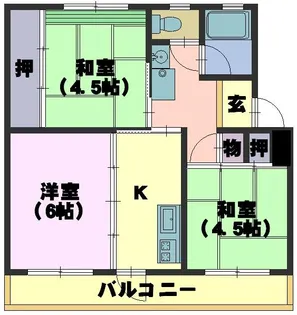 東島マンション【3階】の間取り