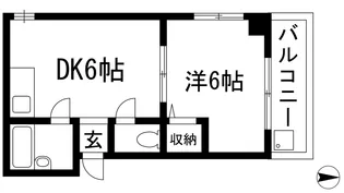 箕面コスモビル【2階】の間取り