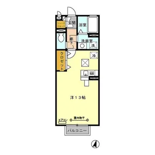 レセンテ南越谷【1階】の間取り
