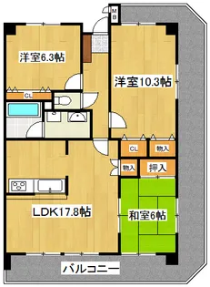 マーブル音羽館【10階】の間取り
