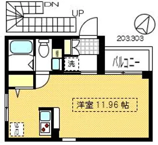 フローラ南烏山【1階】の間取り