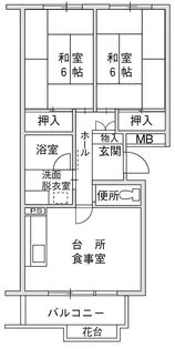 大阪府大阪市東淀川区井高野1【一戸建】の間取り