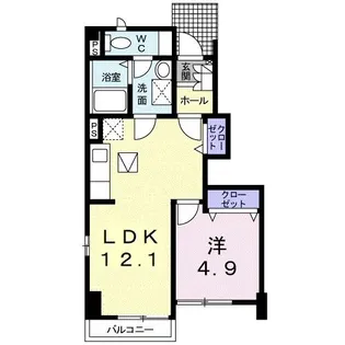 メゾン・ド・京成【1階】の間取り