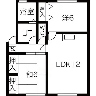 ボンヌシェール矢倉B棟【2階】の間取り