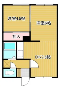 マンションわらべ【1階】の間取り