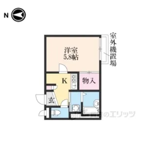 レオパレスバンブー雅【2階】の間取り