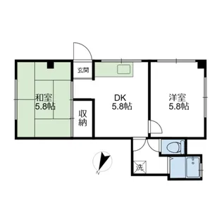 青葉ハイツ【1階】の間取り