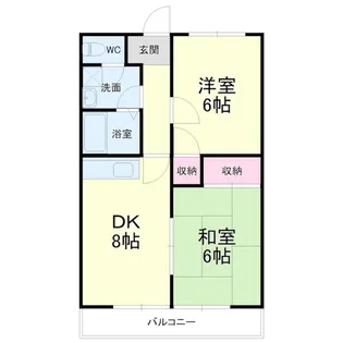 マンション楠通りII【2階】の間取り