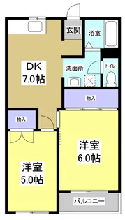 ホワイトキャッスル【2階】の間取り