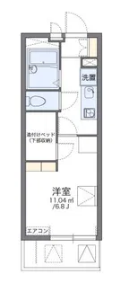 レオパレスクレージュ【3階】の間取り