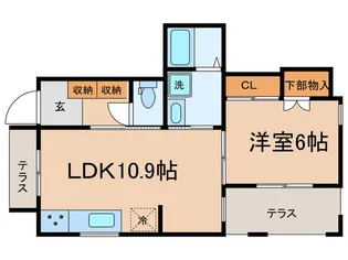 KLEE等々力【1階】の間取り