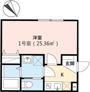Crecia薬円台【1階】の間取り