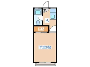 ユウアパルトマン【2階】の間取り