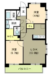 新潟県新潟市中央区美咲町1【マンション】の間取り