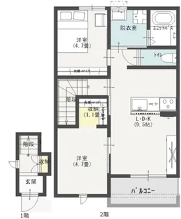 L-BASE本庄【2階】の間取り